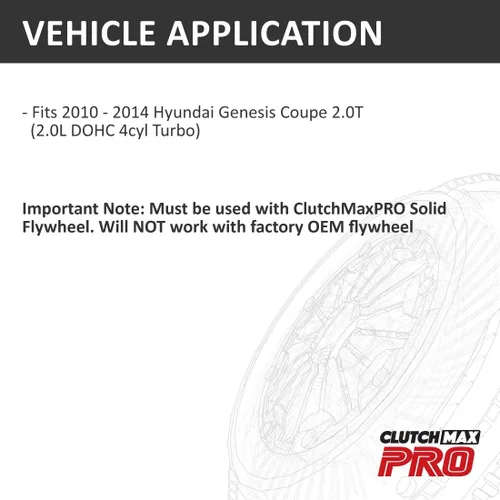 Miniatura 2 de PRO Performance Stage 2 Kit de embrague compatible con Hyundai Genesis Coupe 2.0T 2.0L 2010 2011 2012 2013 2014 (CP05960HD-ST2)