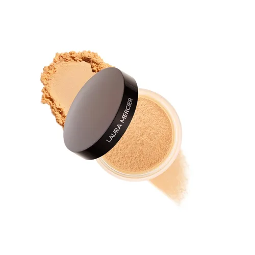 Laura Mercier Secret Brightening - Polvo de ajuste suelto debajo de los ojos, pigmentos melocotón + rosa para iluminar la parte inferior de los