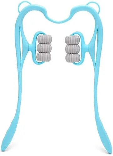 Miniatura 2 de LuxFit Rodillo de herramienta de masajeador manual de cuello para dolor Reilef, masajeador de hombros y cuello cervical Shiatsu Punto de activación