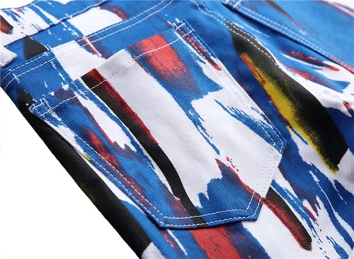Miniatura 109 de Enrica Pantalones vaqueros estampados casuales para hombre