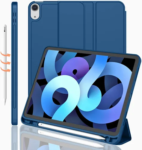 Miniatura 29 de iMieet Funda para iPad Air de 11 pulgadas M3 (2025) / M2 (2024), iPad Air de 5ª/4ª generación 2022/2020 de 10.9 pulgadas con soporte para lápices