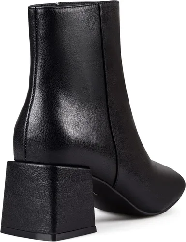 Miniatura 4 de Zero-Sum Botines de tacón grueso para mujer, cómodos, con cremallera lateral, a la moda, clásicos, elegantes zapatos occidentales de invierno