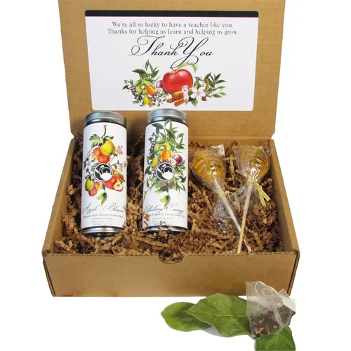 Miniatura 12 de Noveltea Cesta de regalo de té literario de La Tea Dah, 5 tés gourmet, agitador de miel y diario, regalos para escritores y lectores, juego
