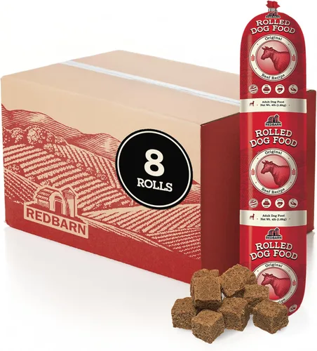 Redbarn Pet Products Alimento para perros enrollado de alta calidad, receta de carne de res, semihúmeda, alimentación completa con alto contenido de