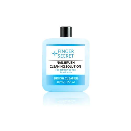 Limpiador de cepillos de uñas, solución de limpieza de cepillo de uñas, 1.4 fl oz, limpiador de pinceles para arte de uñas, para productos de