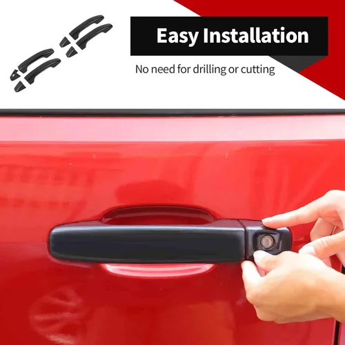Miniatura 4 de Voodonala Cubierta exterior para manija de agarre para puerta de automóvil Chevy Colorado 2014-2022 compatible con Chevrolet Colorado GMC Canyon