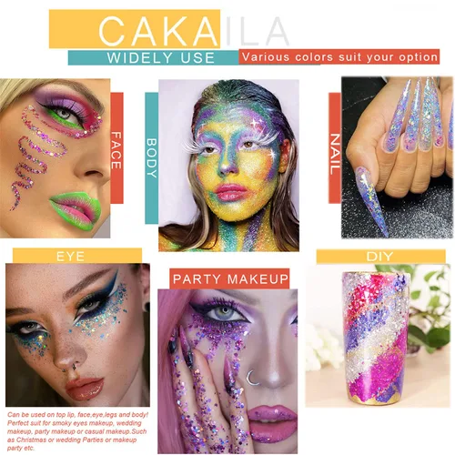 Miniatura 4 de Paleta de sombra de ojos con purpurina, 40 colores altamente prensados, pigmentados metálicos, brillantes, paleta de sombra de ojos, paleta