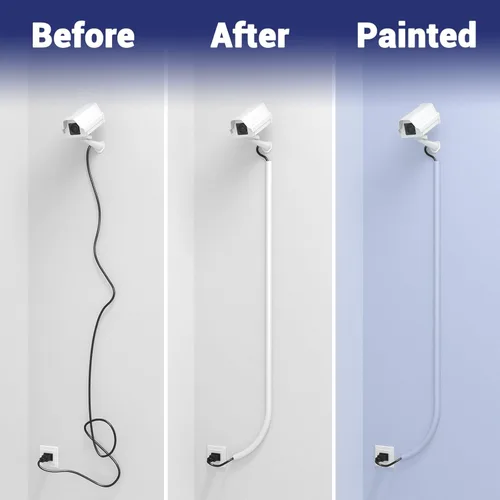 Miniatura 7 de Ocultador de cable de pared, oculto de cable flexible, ocultador de alambre de silicona autoadhesivo Aplicable a televisores para el hogar