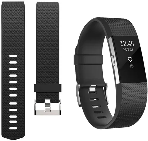 Miniatura 6 de Tobfit Bandas deportivas compatibles con Fitbit Charge 2, paquete de 4, pulseras de repuesto para mujeres y hombres, pequeñas/grandes