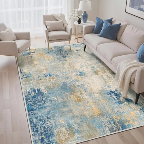 Miniatura 49 de GENIMO Alfombra antideslizante de 2 x 6 pies, lavable para pasillos de cocina, alfombras de cocina modernas abstractas, alfombra ligera de pelo bajo