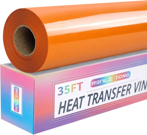 Miniatura 18 de RENLITONG - Vinilo verde frutal para planchar HTV de 12 pulgadas por 15 pies, vinilo de transferencia de calor para rollos de camisetas HTV