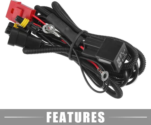 Miniatura 5 de HID Arnés de relé de cableado de batería de 4.9 ft / 4.9 pies de largo 9006/9012/H10/9005 HID Lámparas Kit de relé de enchufe de 12 V Ruber