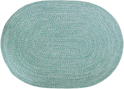 Miniatura 21 de Super Area Rugs Farmhouse - Alfombra trenzada de algodón reversible para cocina, gris y blanco, 4 x 6 pies, ovalada