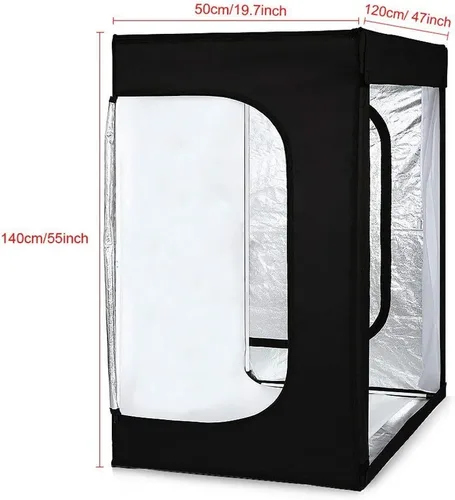 Miniatura 4 de Foto LED Caja de luz grande Fotografía Konseen Professional 47"x20"x55" Iluminación continua Flashery Video Studio Dimmable Cube Shooting Tients