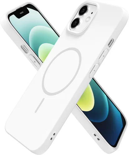 Miniatura 175 de oakxco Funda de silicona Mag Safe para iPhone 17 Pro Max, funda magnética delgada y fina compatible con carga inalámbrica MagSafe, bonita funda Negro