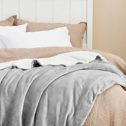 Miniatura 4 de Bedsure GentleSoft - Mantas de forro polar Sherpa tamaño Queen para cama - Manta gruesa y cálida para mujeres y hombres, manta Queen de felpa suave