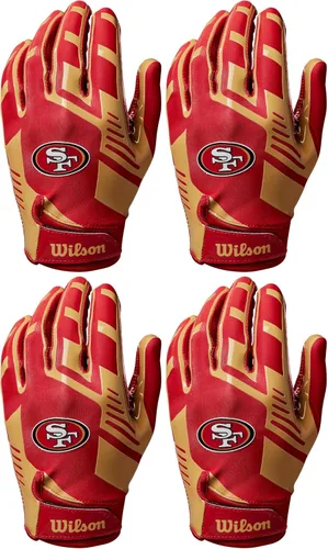 Miniatura 39 de Wilson NFL - Guantes de fútbol americano con ajuste elástico, tallas para jóvenes y adultos