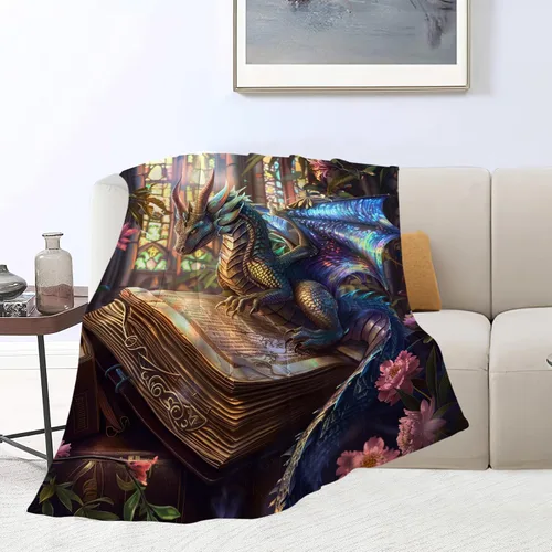 Miniatura 28 de Manta de Polilla Suave y Esponjosa de Vellón Gótico Mariposa Luna Mantas Decorativas Acogedoras y Cálidas de Franela de Felpa Regalos para Niños