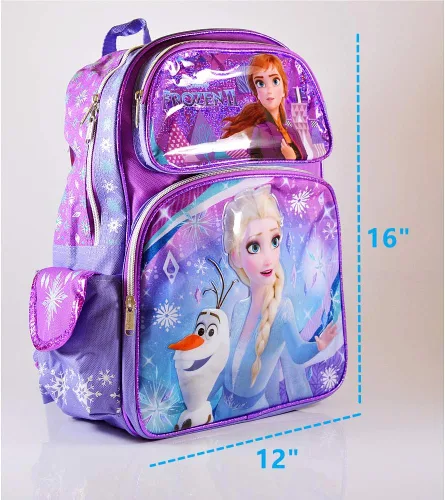 Miniatura 2 de Disney Frozen 2 Elsa & Anna Kids Mochila 16" Bolsa grande 20206