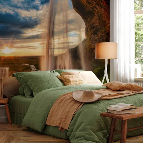 Miniatura 5 de artgeist Mural de pared Cascada de 116 x 83 pulgadas - Papel tapiz autoadhesivo extraíble de gran tamaño para decoración de pared, diseño de #06