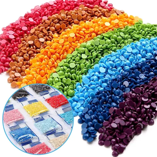 Miniatura 7 de Reofrey Kits de arte de diamantes de bricolaje para adultos, Navidad, Papá Noel, taladro completo, redondo, diamantes de imitación, kits de pintura