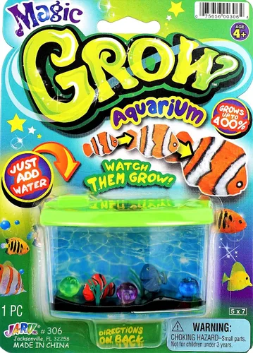 Miniatura 6 de JA-RU Magic Grow-Acuario - Juego de juguetes de crecimiento de peces (1 unidad) Juguetes de expansión de agua Animales que crecen en agua Juguetes