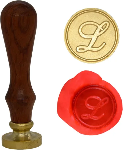 Miniatura 18 de Wax Seal Stamp Letter A-Z, Alphabet Initial Sealing Stamp for Christmas & Thanksgiving Cards, Wedding Invitation W-S-2 (Letter A)