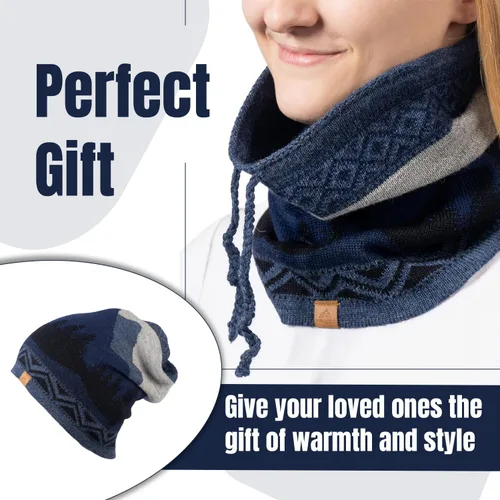 Miniatura 8 de Baby Alpaca Alpaca Neck Warmer, Unisex Winter Warm Hat, Multipurpose Headwear, Neck Gaiter Scarf, Soft Warm