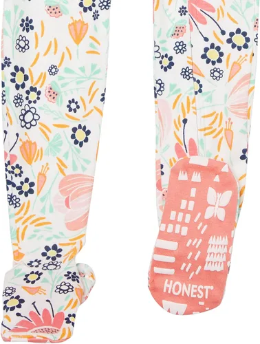 Miniatura 3 de HonestBaby Pijama de algodón orgánico con pies ajustados para bebé