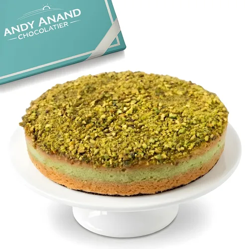 Miniatura 13 de ANDY ANAND CHOCOLATIER Lujosa tarta de queso Baklava: fusión de miel turca y crema de California - Delicia de postre gourmet de 9 pulgadas, 2.8
