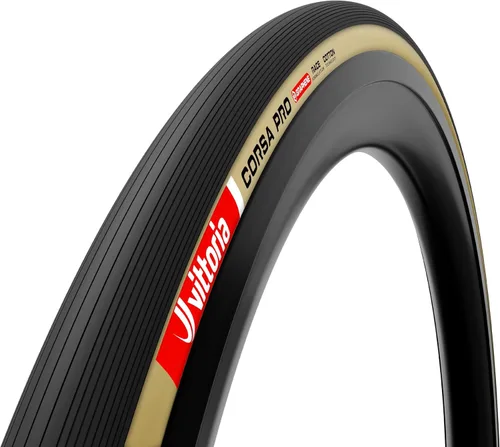 Vittoria Corsa Pro Tubeless-Ready Road Bike Tire – Graphene + Silica Compound, High-Performance Racing Tire