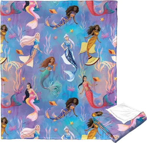 Miniatura 2 de Northwest Little Mermaid/Ariel - Manta de seda táctil, 50 x 60 pulgadas, Hijas Tritón