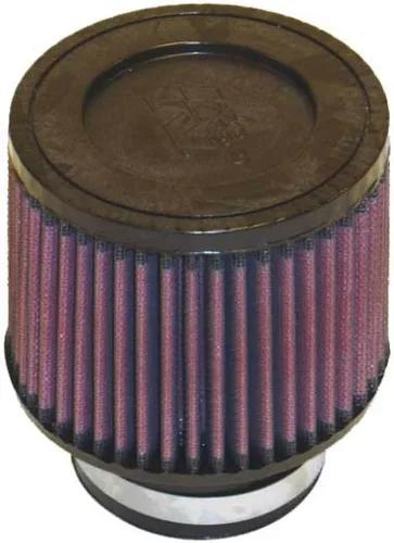 K&N Filtro de aire universal con abrazadera original de alto flujo de por vida: alto rendimiento, premium, lavable: diámetro de brida: 3 pulgadas,