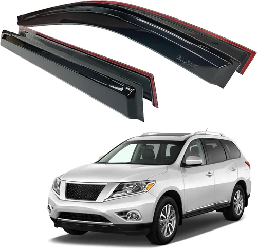 Miniatura 21 de AUXKO Protector de lluvia de ventana para Honda HRV 2023 2024 2025 2026 exterior con cinta adhesiva inastillable, protector de humo solar, visera