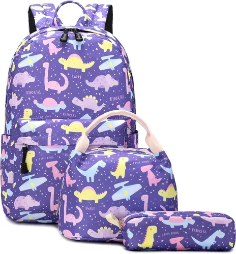 Miniatura 2 de Ecodudo - Morral ligero para niños y niñas, lindas mochilas escolares con lonchera