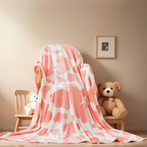 Miniatura 48 de Manta colorida de tamaño Queen - Manta ligera de primera calidad, antiestática, suave, acogedora y cálida, manta de franela de felpa para hija