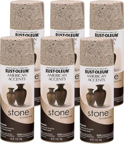 Miniatura 10 de Rust-Oleum 7992830 Stone Creations - Pintura en aerosol, 12 onzas, piedra gris Gris (Gray Stone)