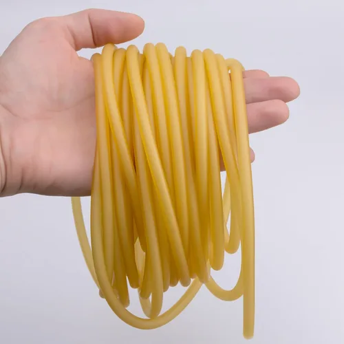 Miniatura 7 de Tubo de goma de látex natural de 32.8 pies, banda elástica, catapulta, manguera de tubo de goma quirúrgica para caza al aire libre, terapia física
