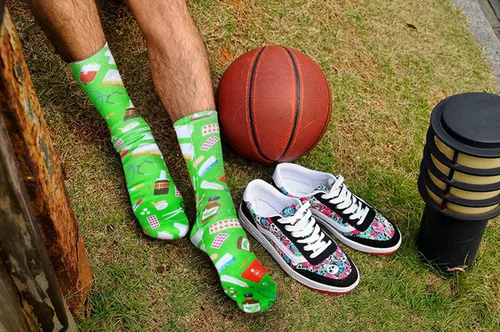 Miniatura 5 de Benefeet Sox Calcetines médicos impresos en 3D para mujeres y hombres, divertidos regalos de graduación de enfermería, calcetines de médico