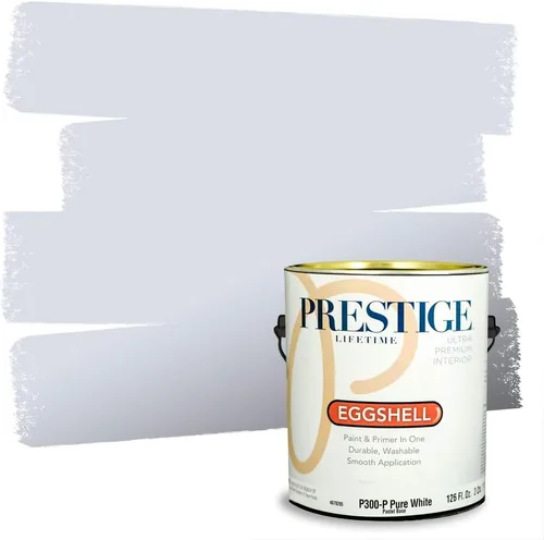 Miniatura 73 de Prestige Paints. - Base y pintura para exteriores en un solo galón, 1 galón. plano, comparable con Sherwin Williams Topsail. SW6799-PCM