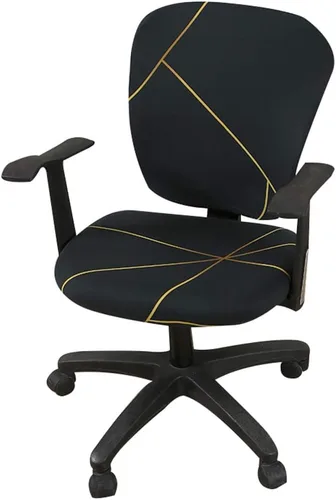 Miniatura 49 de Jinzio Funda para silla de oficina de computadora, tela protectora dividida y elástica, de poliéster, universal, para escritorio, para silla