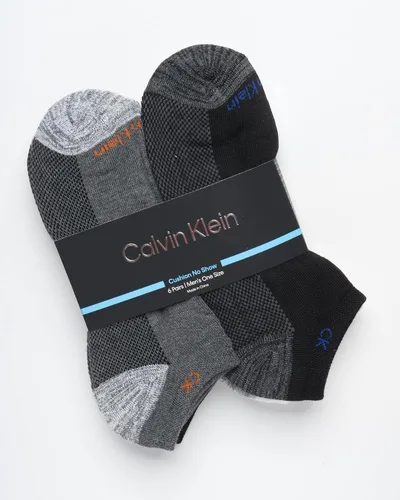 Miniatura 146 de Calvin Klein Calcetines para hombre, mezcla de algodón, acolchados, sin talla, forro de calcetines atléticos (6 unidades)