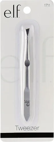 Miniatura 5 de e.l.f. Pinza inclinada, acero inoxidable de calidad profesional, proporciona un agarre fuerte, elimina pelos con precisión, da forma, define, fácil