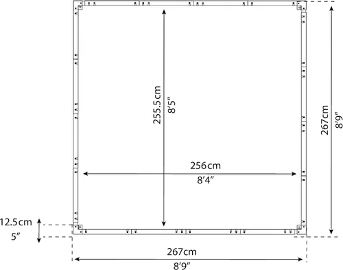 Miniatura 5 de Palram - Kit de base Canopia Hobby/Grand Gardener 8' x 8