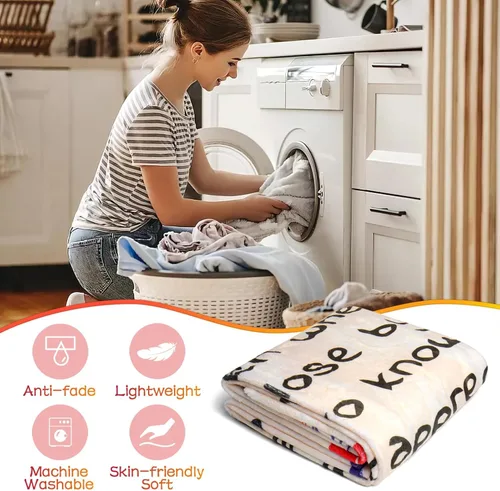 Miniatura 7 de TURMTF Regalos de cumpleaños para mamá de hija e hijo, manta de forro polar suave y cálida para mujer, manta acogedora para sofá, cama, viajes