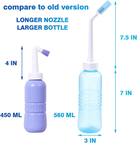 Miniatura 2 de Pulverizador de bidé portátil - Botella de bidé grande 560 ML