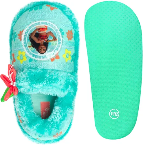 Miniatura 4 de Disney Pantuflas Moana para niña - Pantuflas mullidas de felpa Princess Moana (niñaniña)