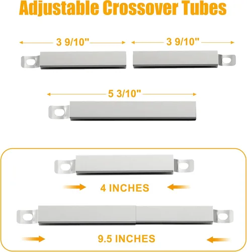 Miniatura 5 de BBQ-PLUS Piezas de repuesto para parrilla Charbroil Classic 360 de 3 quemadores 463773717 G215-0203-W1 G320-0200-W1A, placas de calor, quemador