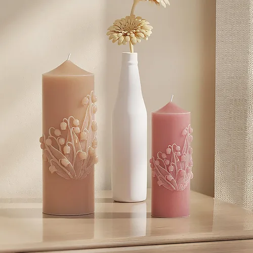 Miniatura 4 de 2 Piezas Molde de Vela de Orquídea Molde de Vela en Espiral Ondulada de Silicona de Orquídea - Moldes de Fundición de Resina de Silicona para Vela