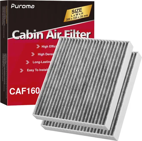Miniatura 10 de Puroma Filtro de aire de cabina con carbón activado, compatible con Honda, CR-V, Civic, Accord, Odyssey, Pilot, Crosstour, Passport, Acura ILX, MDX